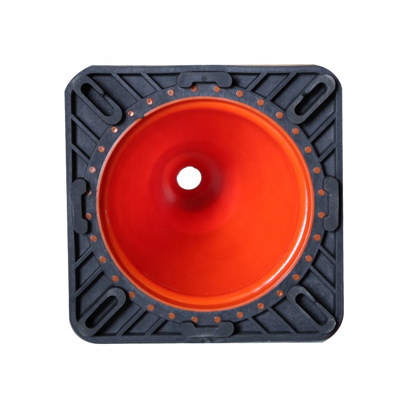 Der neue faltbare, flexible, rote Highway Road Custom Traffic Cone